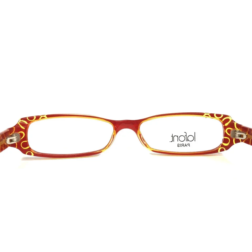Jean Lafont Eyeglasses Frame ROTIN 985 Green Orange Rectangle Full Rim 49-14-140